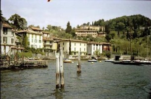 Bellagio: Häuser am Kai, von der Anlegerbrücke