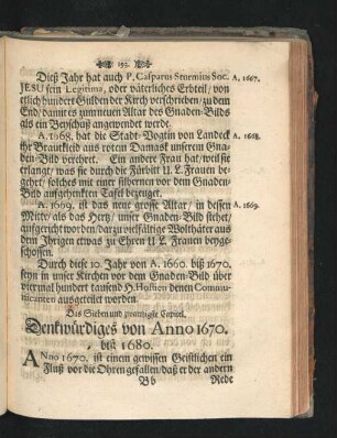Das Sieben und zwantzigste Capitel. Denkwürdiges von Anno 1670. biß 1680.