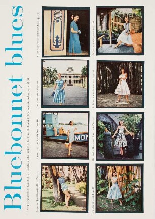 Modeaufnahme, Modelle, Elsa Martinelli und Leonnie Vernet, Tearsheet (Mademoiselle)
