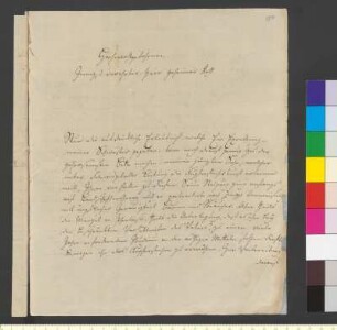 Brief von Schütz, Johann Gottfried an Goethe, Johann Wolfgang von