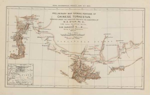 Preliminary map showing portions of Chinese Turkestan