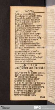 (III.) Um JEsum und seine Liebe.