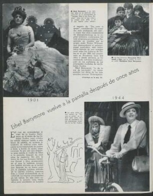 Ethel Barrymore vuelve a la pantalla después de once años