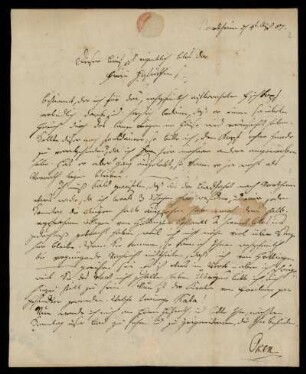2: Brief von Lorenz Oken an Gustav Hugo, Northeim, [vermutlich] 4.4.1807