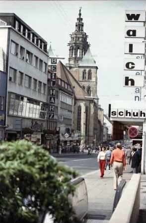 Heilbronn: Kaiserstraße mit Kilianskirche