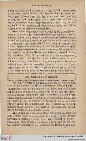 Das Ausmalen der Kirchen