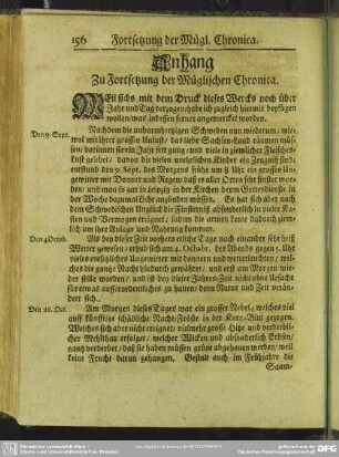 Anhang Zu Fortsetzung der Müglischen Chronica