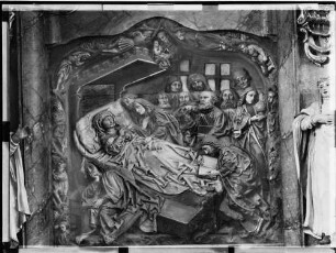Hochsal Sankt Pelagius Kirche Seitenaltar Schrein Marien Tod (14/15 Jahrhundert)
