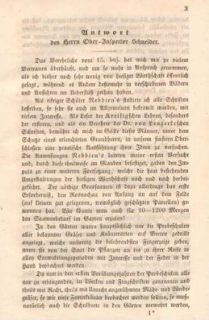 Antwort des Herrn Ober-Inspector Schneider.
