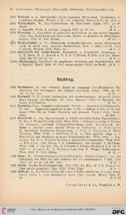Nachtrag (Nr.1399-1438)