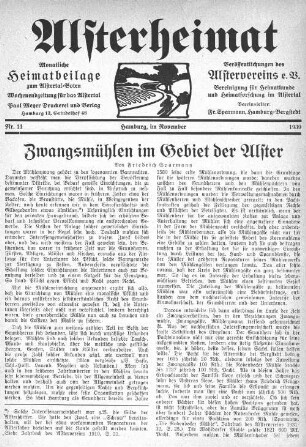 Zwangsmühlen im Gebiet der Alster