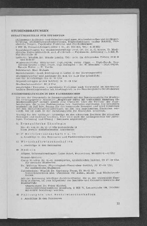 Studienberatungen