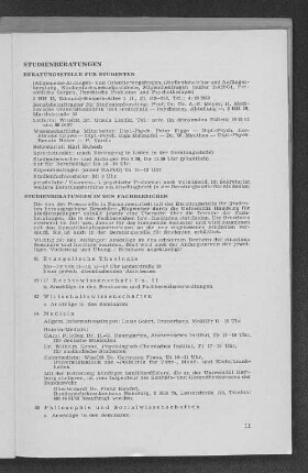 Studienberatungen