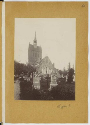 Frankena-Kirche, Kirchhain: Ansicht (aus: Skizzen- und Fotoalbum 28)