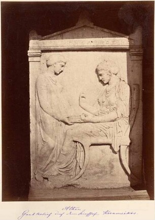 Athen, Grabrelief auf dem Kirchhof Kerameikos