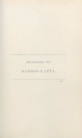 Tratado VI. Hidrografía