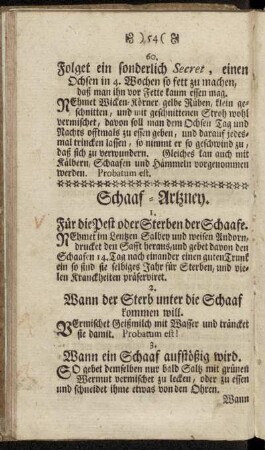 Schaaf-Artzney.