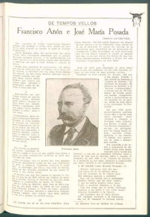De tempos vellos : Francisco Añón e José María Posada