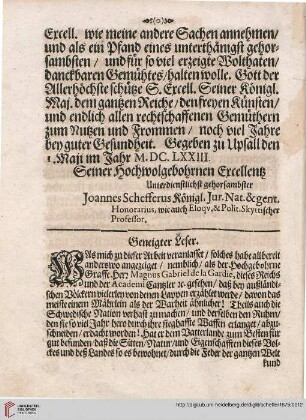 Geneigter Leser