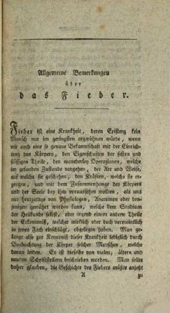 George Fordyce's der Arzneywissenschaft Doctors, der königl. Gesellschaft Mitglieds, ältesten Arztes des St. Thomas-Hospitals, und öffentlichen Lehrers der praktischen Heilkunde zu London, praktische Abhandlungen über das Fieber, [1]