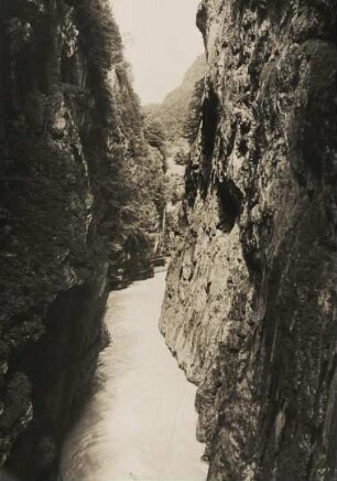 Schweiz. Berner Oberland. Die Aareschlucht bei Meiringen.