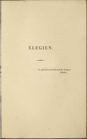 Elegien.