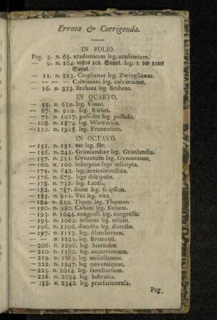 Errata & Corrigenda.
