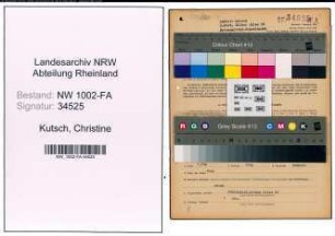 Entnazifizierung Christine Kutsch, geb. 03.10.1900 ()