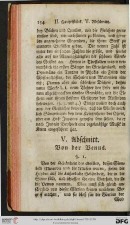 V. Abschnitt: Von der Venus