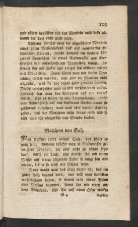 Marzipan von Salz.