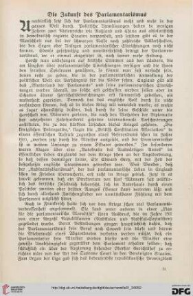 31: Die Zukunft des Parlamentarismus, [1]