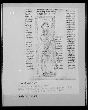 Codex 333/352, zwischen fol. 99v und fol. 122v