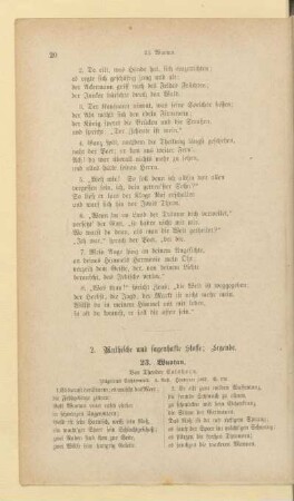 2. Mythische und Sagenhafte Stoffe ; Legende