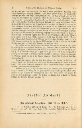 Fünfter Abschnitt. Das preußische Königthum