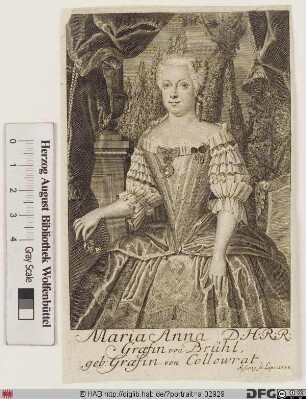 Bildnis Franziska Maria Brühl, Reichsgräfin von, geb. Gräfin Krakowsky von Kolowrat