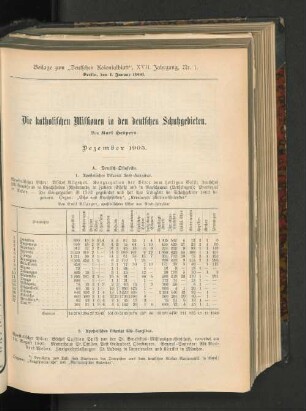 Die katholischen Missionen in den deutschen Schutzgebieten.