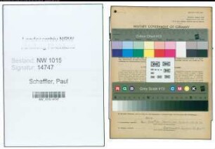 Entnazifizierung Paul Scheffler , geb. 27.12.1898 (Arbeiter)