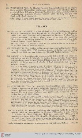 Atlases (No. 226 - 232)