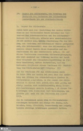 IV. Gegner der Hilfsschule, die Gründung und Tätigkeit des Verbandes der Hilfsschulen Deutschlands bis zur Jahrhundertwende