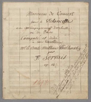 Konzertstücke -Violine, Orchester, op. 14. - BSB Mus.Schott.Ha 14013-2