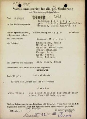 Vögele, Johannes