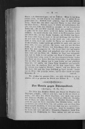 Der Verein gegen Thierquälerei.