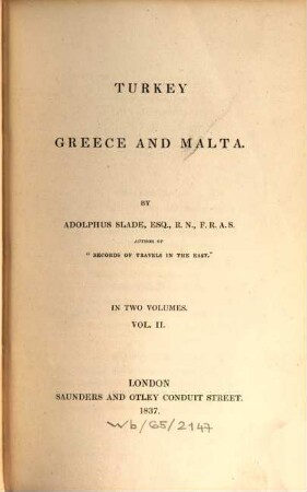 Turkey, Greece and Malta, 2