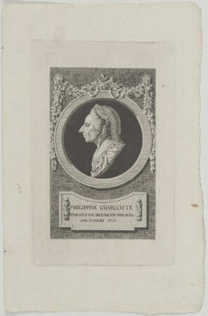 Bildnis der Philippine Charlotte von Braunschw.Wolfenb.