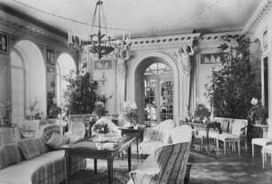 Gaußig, Schloss, Inneres. Gartensaal