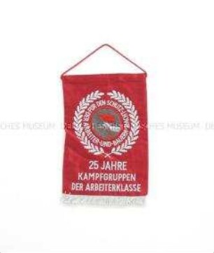 Wimpel der Kampfgruppen der Arbeiterklasse