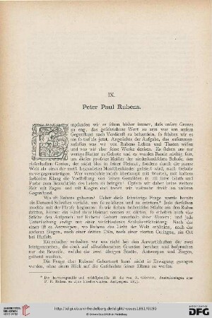 IX. Peter Paul Rubens