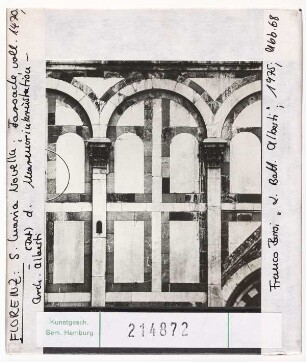 Florenz: S.Maria Novella, Fassade, 1470. Arch. Alberti