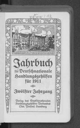 12.1911: Jahrbuch für deutschnationale Handlungsgehilfen