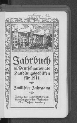 12.1911: Jahrbuch für deutschnationale Handlungsgehilfen